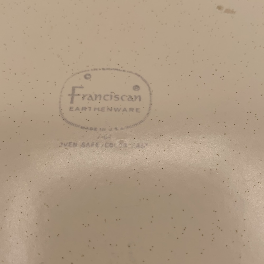 Franciscan Earthenware HACIENDA GOLD Dinner Plate MCM Mid Century Mod 1964-1983 - Picture 3 of 4